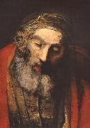 Rembrandt, The Return of the Prodigal Son (detail)